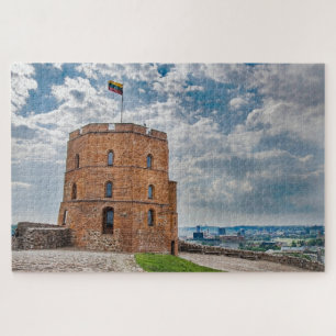 Gediminas tower in Vilnius, Lithuania Jigsaw Puzzle