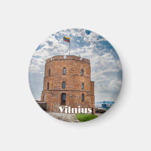 Gediminas tower in Vilnius, Lithuania Magnet