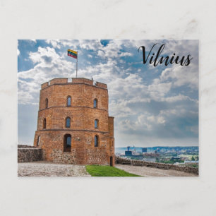 Gediminas tower in Vilnius, Lithuania Postcard
