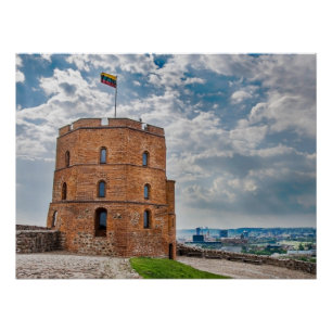 Gediminas tower in Vilnius, Lithuania Poster