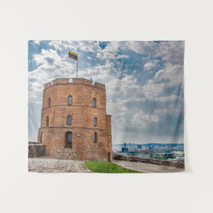 Gediminas tower in Vilnius, Lithuania Tapestry