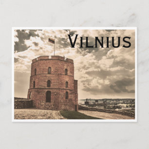 Gediminas tower of Vilnius Postcard