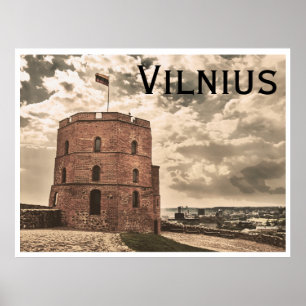 Gediminas tower of Vilnius Poster