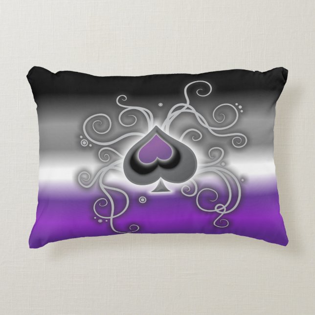 Geebot's ace colours cosy pride flag throw pillow (Front)