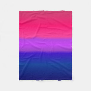 Geebot's Bisexual Bi Colours Gradient Pride Flag Fleece Blanket