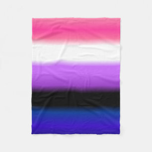 Geebot's Genderfluid Colours Gradient Pride Flag Fleece Blanket