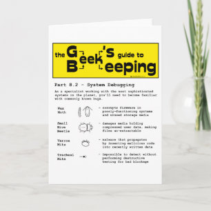 Geek Beekeeping (Debugging) - Greeting Cards