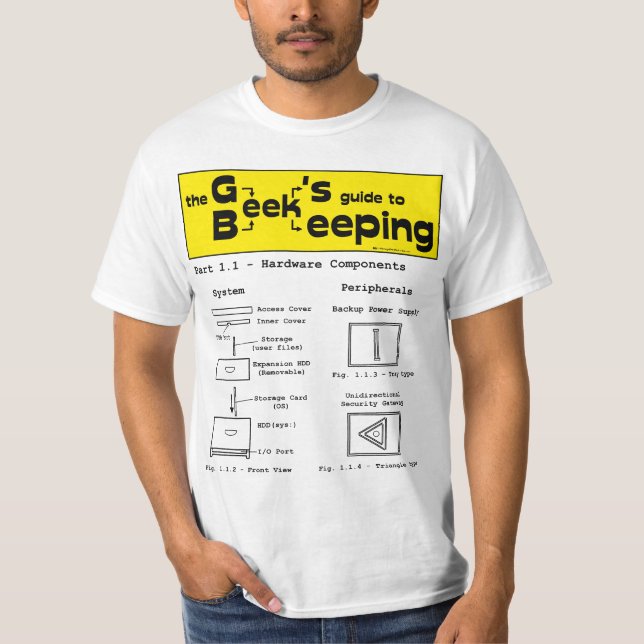 Geek Beekeeping (Hardware) - White T-shirt (Front)