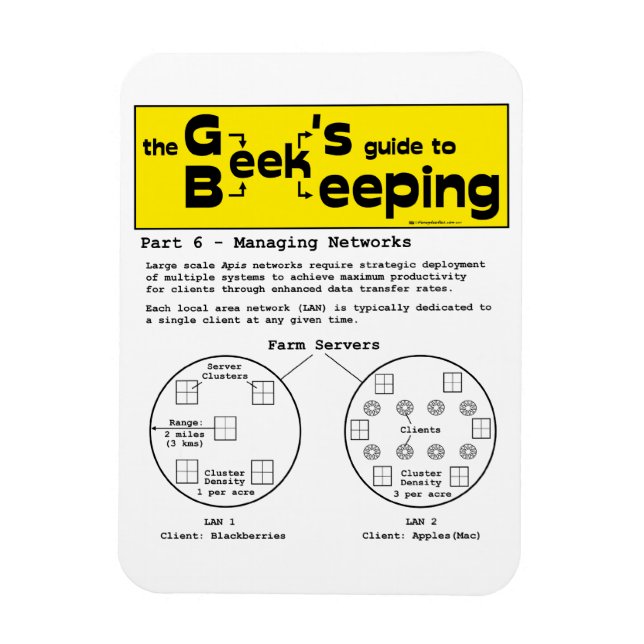 Geek Beekeeping (Networks) - Magnet (Vertical)
