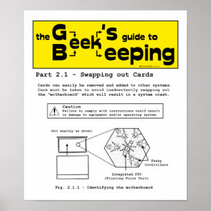 Geek Beekeeping (Swapping Cards) - 12 x 14 Poster