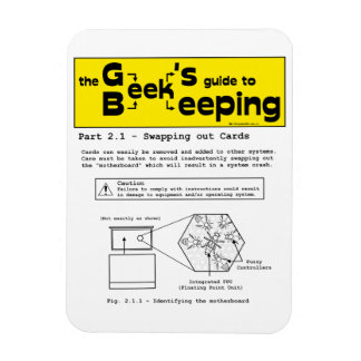 Geek Beekeeping (Swapping Cards) - Magnet