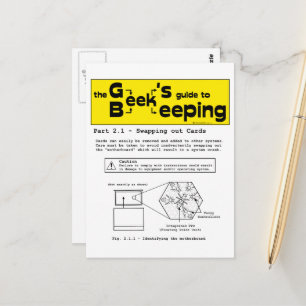 Geek Beekeeping (Swapping Cards) - Postcard