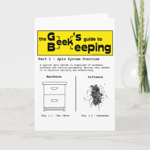 Geek Beekeeping (System Overview) - Greeting Card