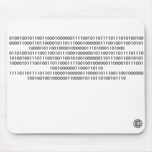 Geek Binary Code "If you can read this..." Mouse Pad (Front)