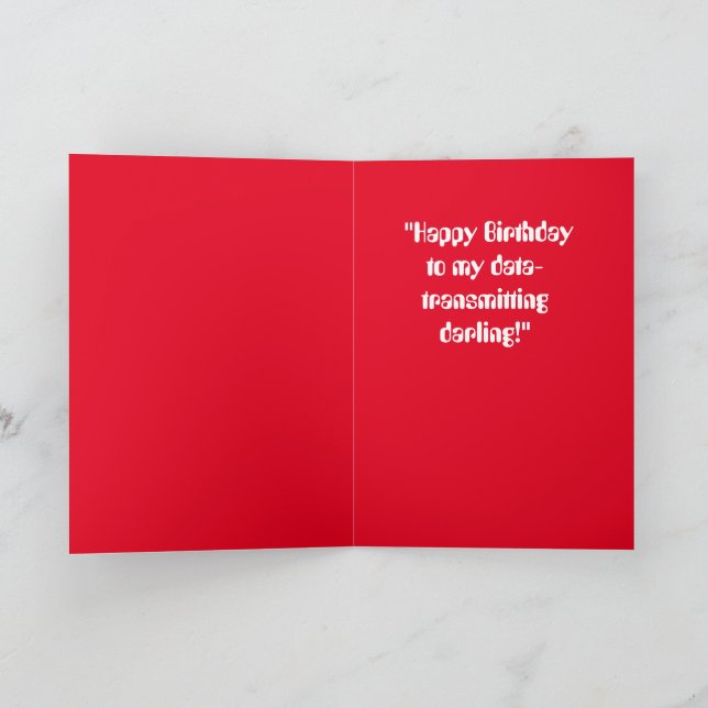 Geek Birthday Card Funny Geek (Inside)