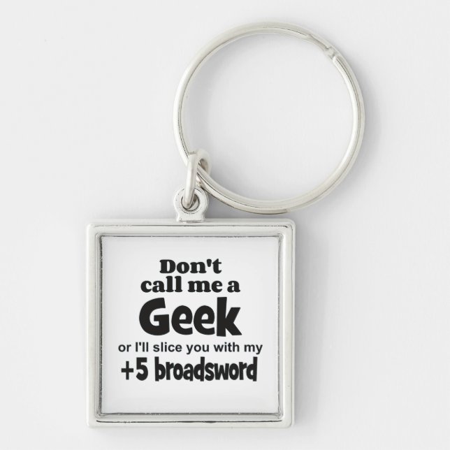 Geek broadsword key ring (Front)
