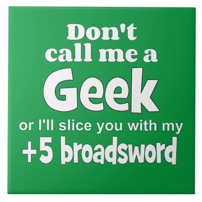 Geek broadsword wf ceramic tile (Front)