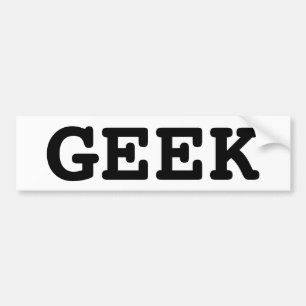 GEEK BUMPER STICKER