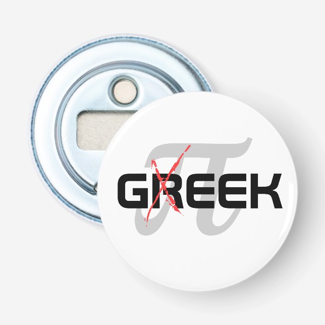Geek button bottle opener (Front)