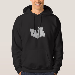 Geek Cat Working From Home Hoodie