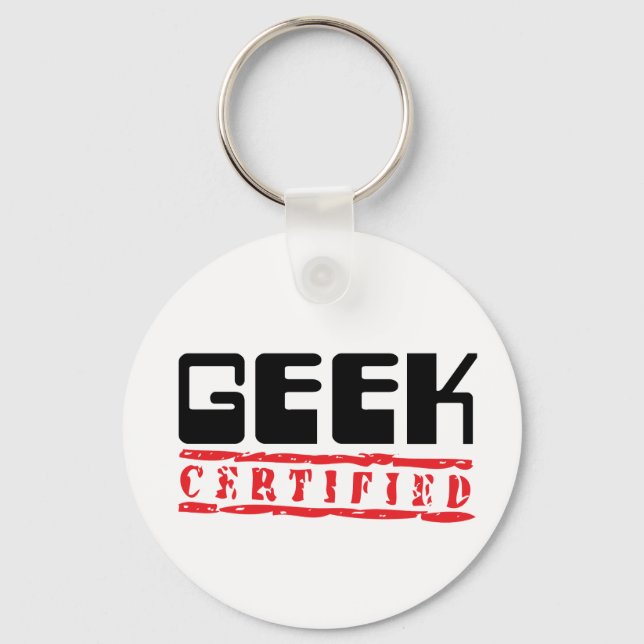 Geek Certified Key Ring (Front)