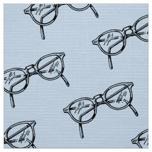 GEEK CHIC GLASSES PATTERN FABRIC