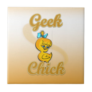 Geek Chick Ceramic Tile