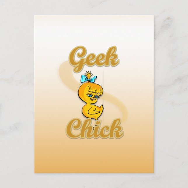 Geek Chick Postcard (Front)