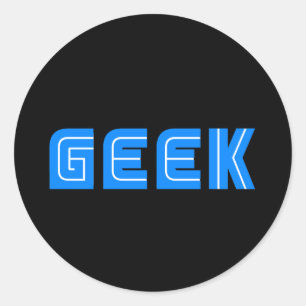 Geek Classic Round Sticker