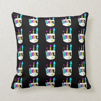 geek cmyk pocket protector design cushion