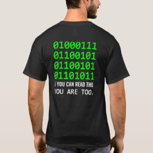 Geek Computer Binary Code Software Developer T-Shirt