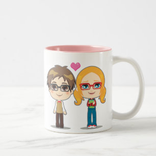 Geek Couple Two-Tone Coffee Mug