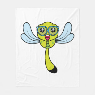 Geek Dragonfly Fleece Blanket