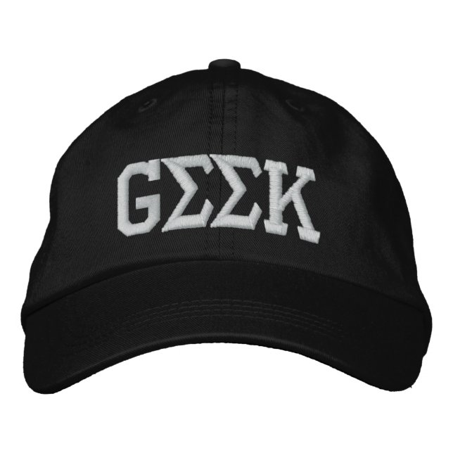 Geek Embroidered Hat (Front)