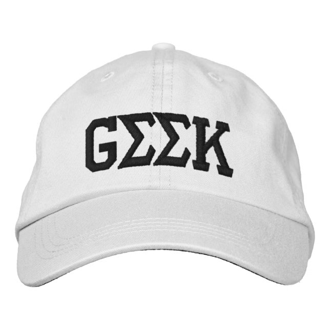 Geek Embroidered Hat (Front)