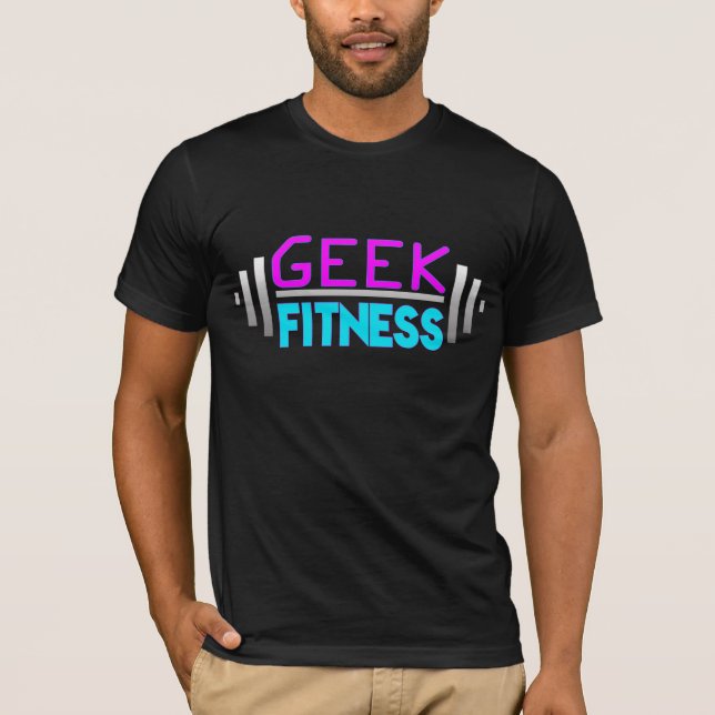 Geek Fitness Barbell Logo Tee (Front)