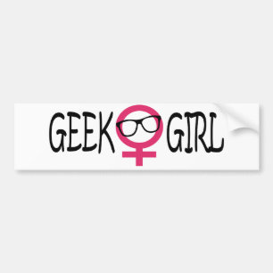 Geek Girl Bumper Sticker