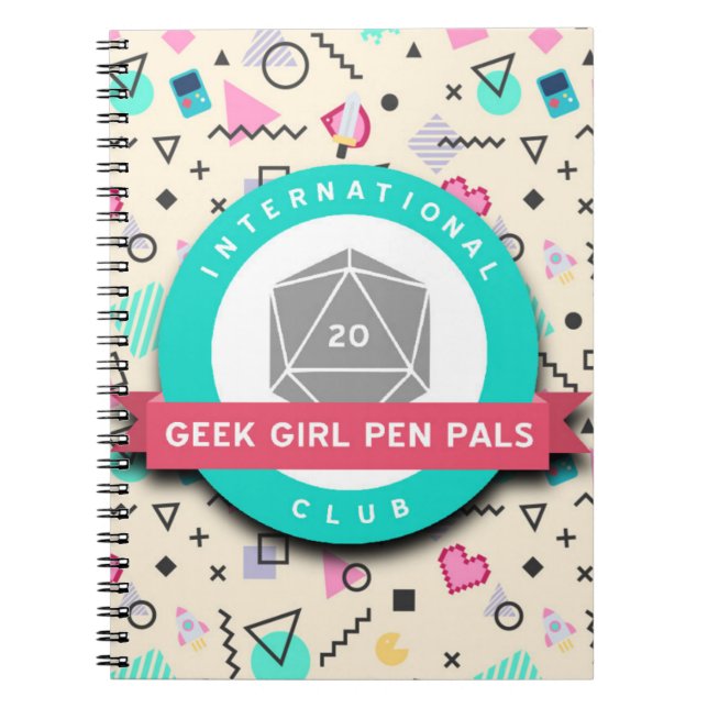 Geek Girl Pen Pals notebook (Front)