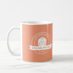 Geek Girl Pen Pals Orange Mug