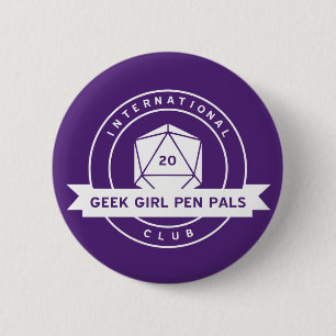 Geek Girl Pen Pals Pin