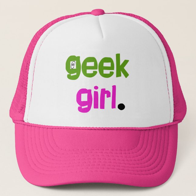 Geek Girl Trucker Hat (Front)