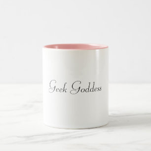Geek Goddess pink mug