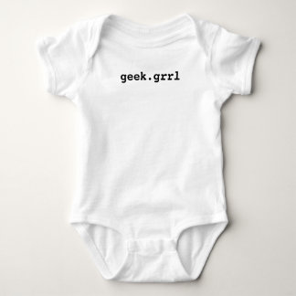 geek.grrl baby bodysuit