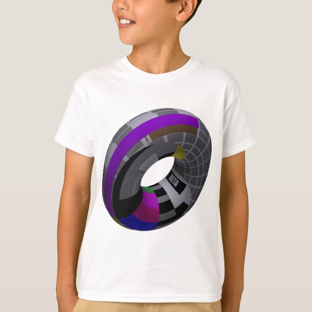 Geek Humour T-Shirts, Beta Test Card Tube T-Shirt (Front)