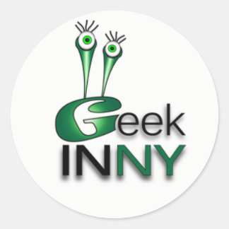 Geek In NY Small  Sticker