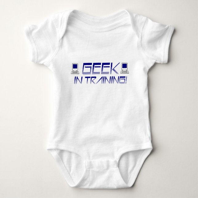 Geek In Training Baby Bodysuit (Front)