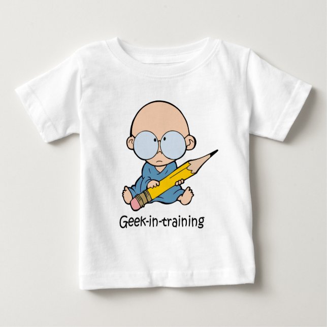 Geek in Training Baby T-Shirt (Front)