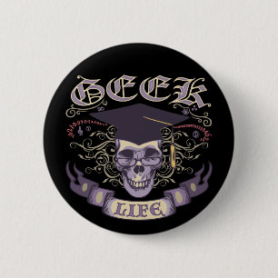 Geek Life 6 Cm Round Badge