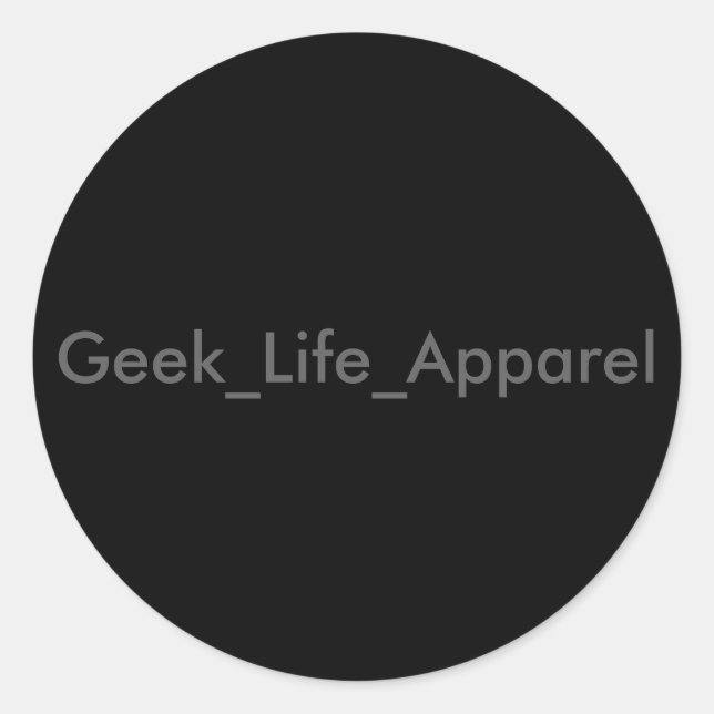 Geek_Life_Apparel Stickers (Front)