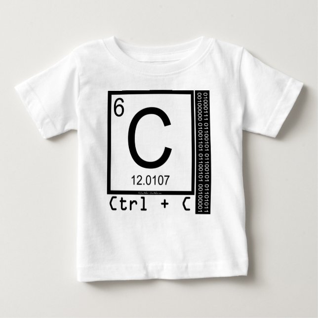 Geek Me! Carbon Copy Baby T-Shirt (Front)